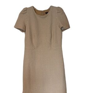 NWT Ann Taylor Textured Tan Dress